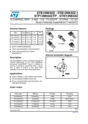 STB13NK60Z image